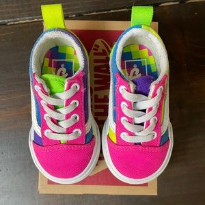 Old Skool Elastic VANS in neon pink